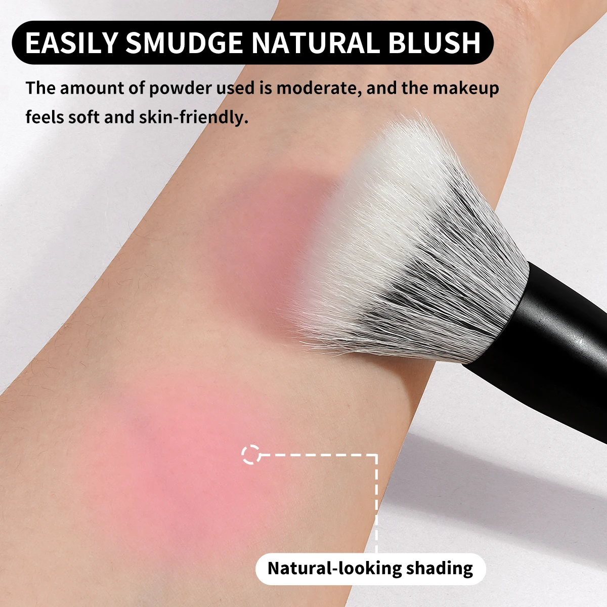 MAANGE 1pc プロフェッショナルブラッシュメイクブラシソフト密な毛ミネラルパウダー、化粧品ブレンド美容ツール歌舞伎ブラシ