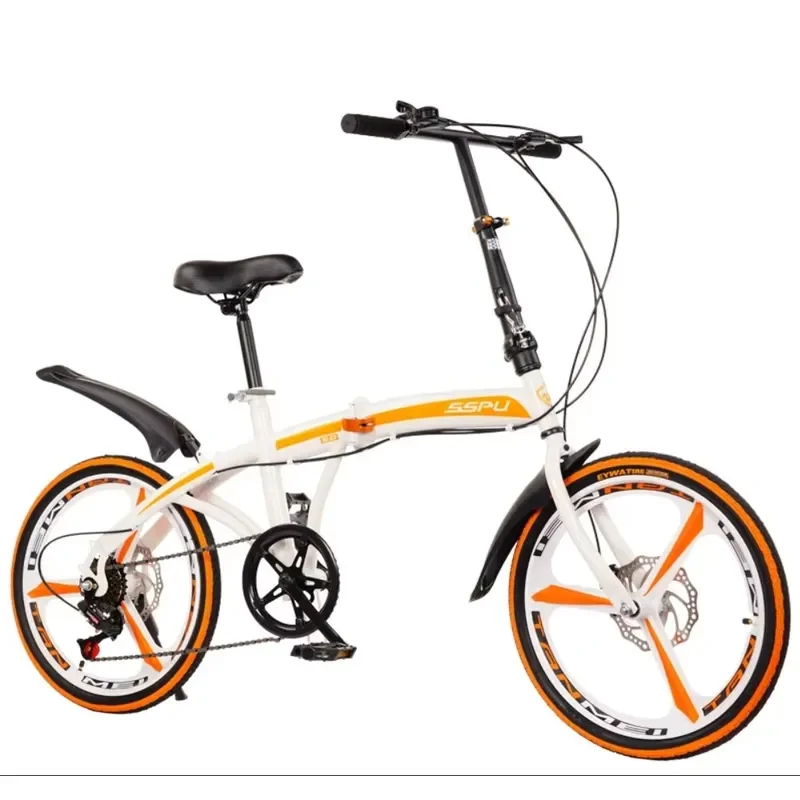 Manufacturer Wholesale High Quality Adult Outdoor Riding 20 Inch Variable Speed Dual Disc Brake Folding Bike