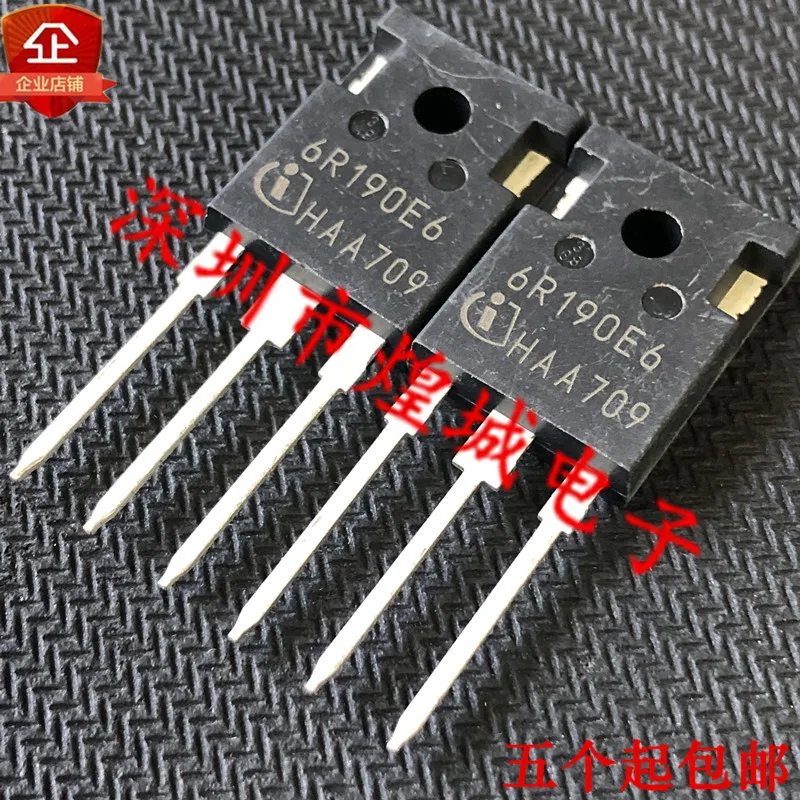 10PCS/Lot 6R190E6 IPW60R190E6  TO-247 650V 20.2A  Really Stock Original Best Quality Guarantee Fast Shipping