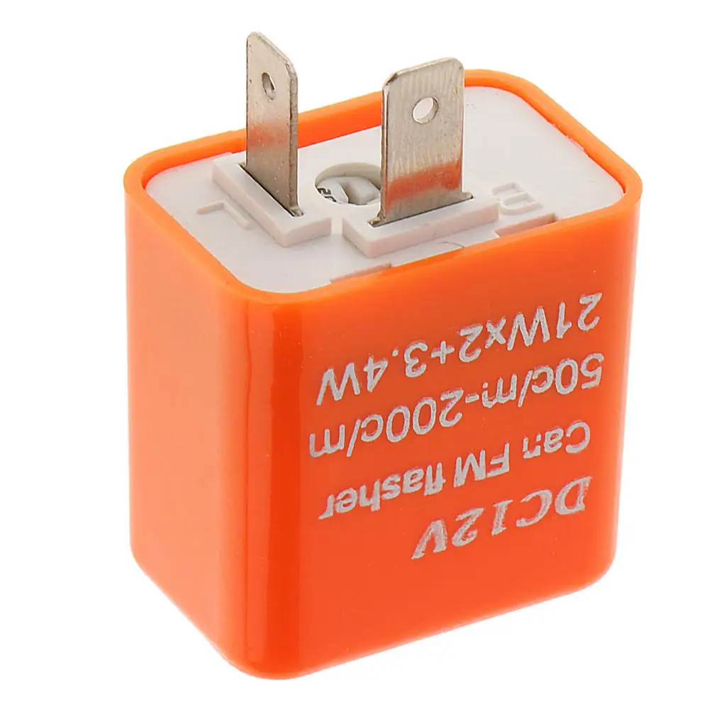 2-Pin Electronic LED Flasher Relay Fix for Turn Bulbs Flash