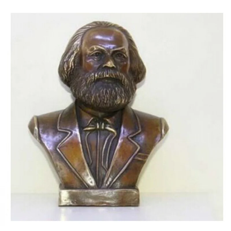 Copper Brass CHINESE s Asian  mediano Karl Marx bronce estatua figura esculturaroom Art Statue