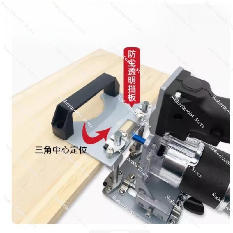 

Mortising Jig 2 In 1 Slotting Bracket Fasteners Punch Locator Milling Cutter Positioning Frame Trimming