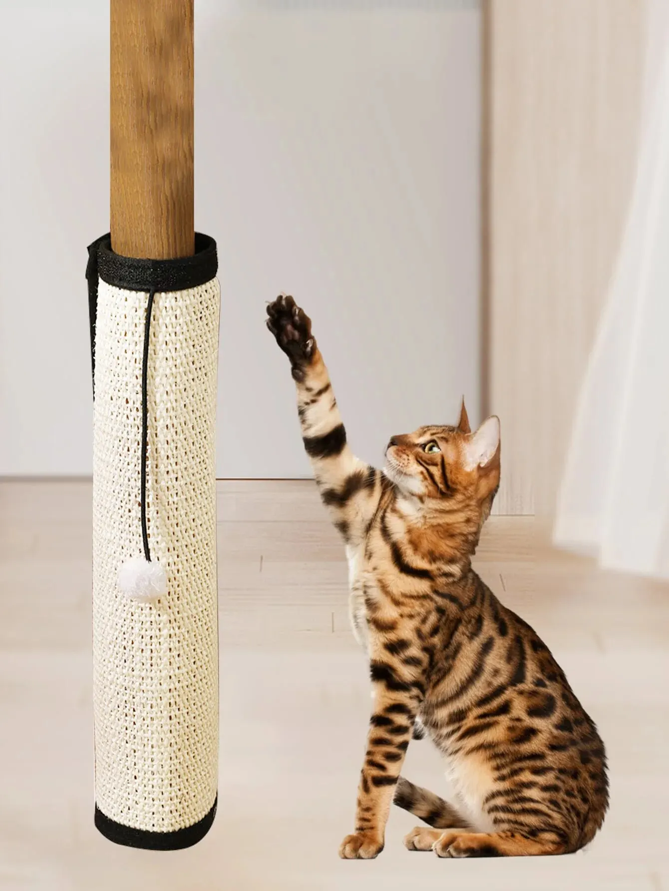 Natural Sisal Cat Scratcher Mat - Protects Furniture and Grinds Claws - Indoor Cat Scratching Pad