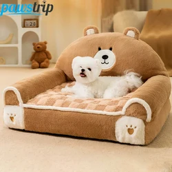 Cozy Warm Sleeping Bed for Pet, Dog Sofa, Small Dogs and Cats, Thick Plush Kennel, Puppy Supplies, Winter