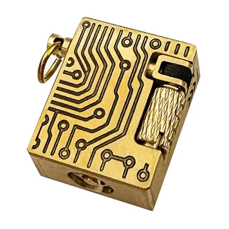 2026 New Fingertip Armor Brass Creative Personalized Press Ejection Kerosiene Lighter Is The First Choice for Gift Giving