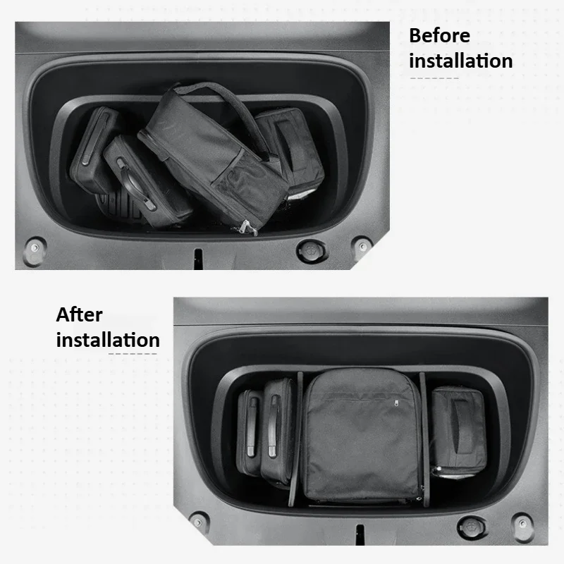 

Передняя перегородка для хранения багажника для Tesla Model Y Launch Juniper 2025 PP, перегородка для хранения, водонепроницаемые автомобильные аксессуары