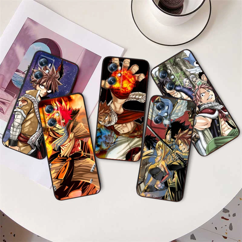 F-FAIRY T-TAIL Anime Cool For OPPO Find X6 X5 X3 A54S A5 A94 A16 A53S A57 A74 A72 A98 A78 A96 A9 5G Black Soft Phone Case