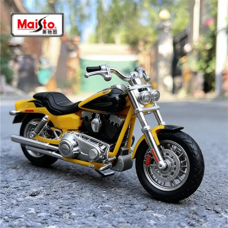 

Maisto 1:18 Harley 2009 FXDFSE CVO Fat Bob Alloy Sports Motorcycle Model Diecast Metal Street Racing Motorcycle Model Kids Gifts