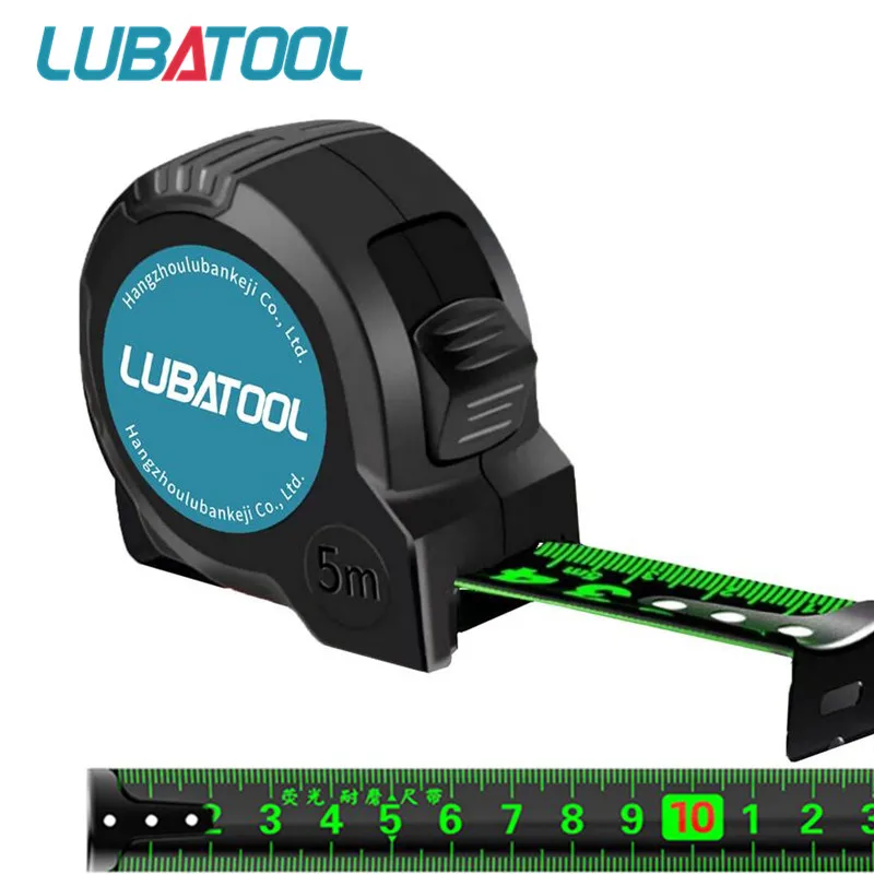 

LUBATOOL 5/7.5/10M Fluorescent Steel Tape Measure Anti-drop High-Precision Laser Inkjet Code Box Ruler Measure Tool Meter Rule