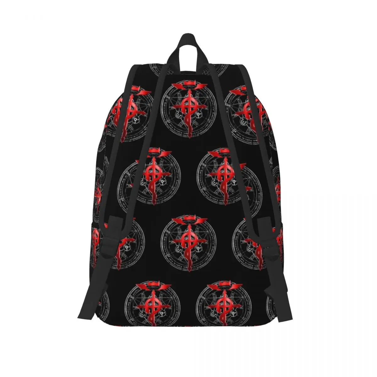 Fullmetal Alchemist Transmutation Symbol Student Backpack School Bag Hiking Travel Daypack Fashion Bookbag Shoulder Bags