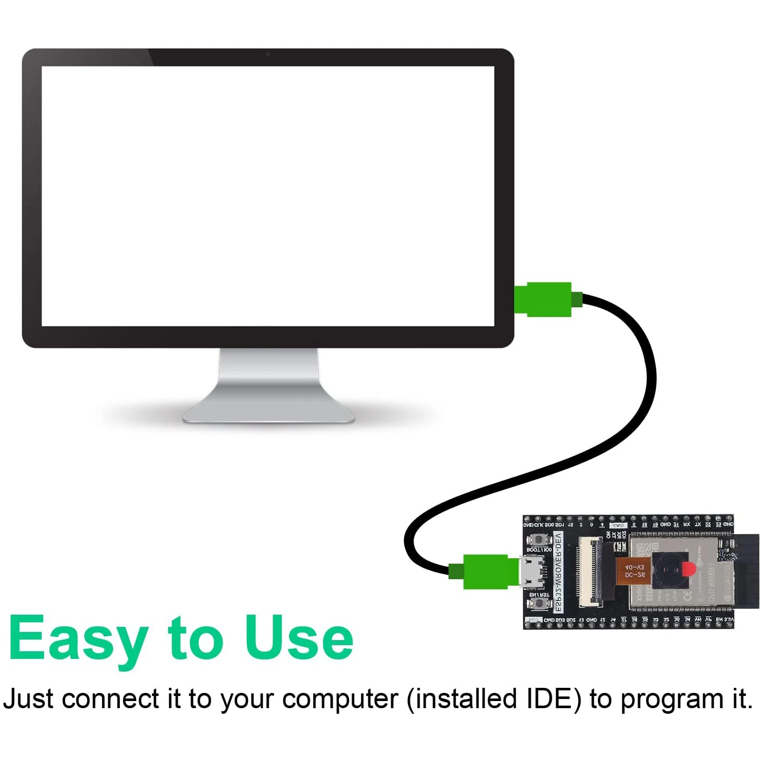 Scheda ESP32-WROVER con fotocamera Wireless compatibile con Arduino IDE C Python Code tutorial dettagliati progetti di esempio