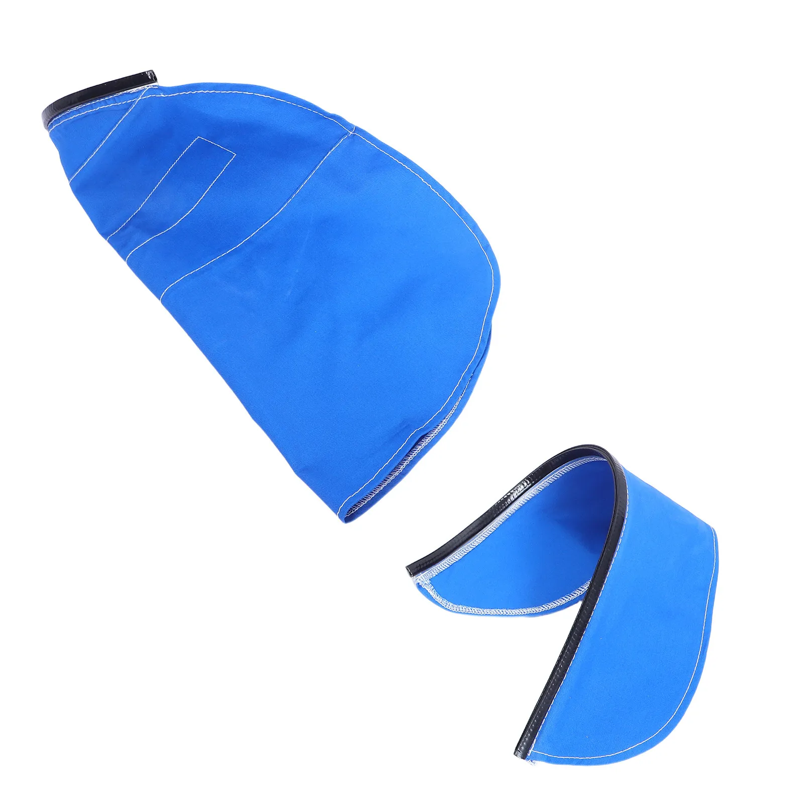 Welding Hood Covers Blue Fr Cotton Fire Resistant Neck Protectors Welding Neck Safety Cover Rear Cover