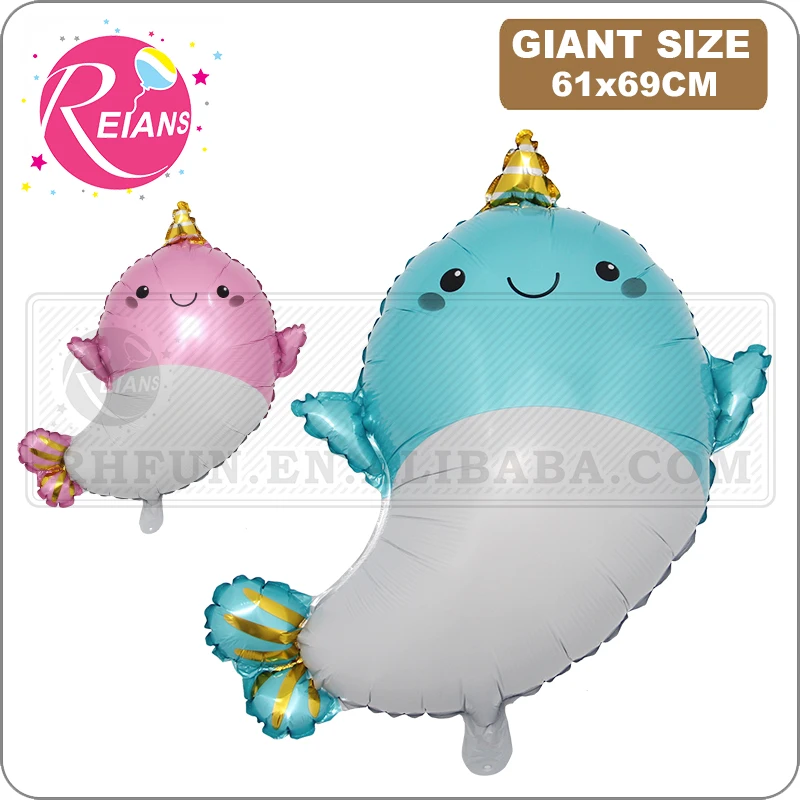 Foil Balloon Cute Unicorn Whale Dolphin Aluminum Helium Globos Baby Shower Wedding Kids Birthday Party Decoration Favor gift toy