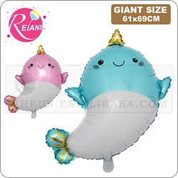 Foil Balloon Cute Unicorn Whale Dolphin Aluminum Helium Globos Baby Shower Wedding Kids Birthday Party Decoration Favor gift toy