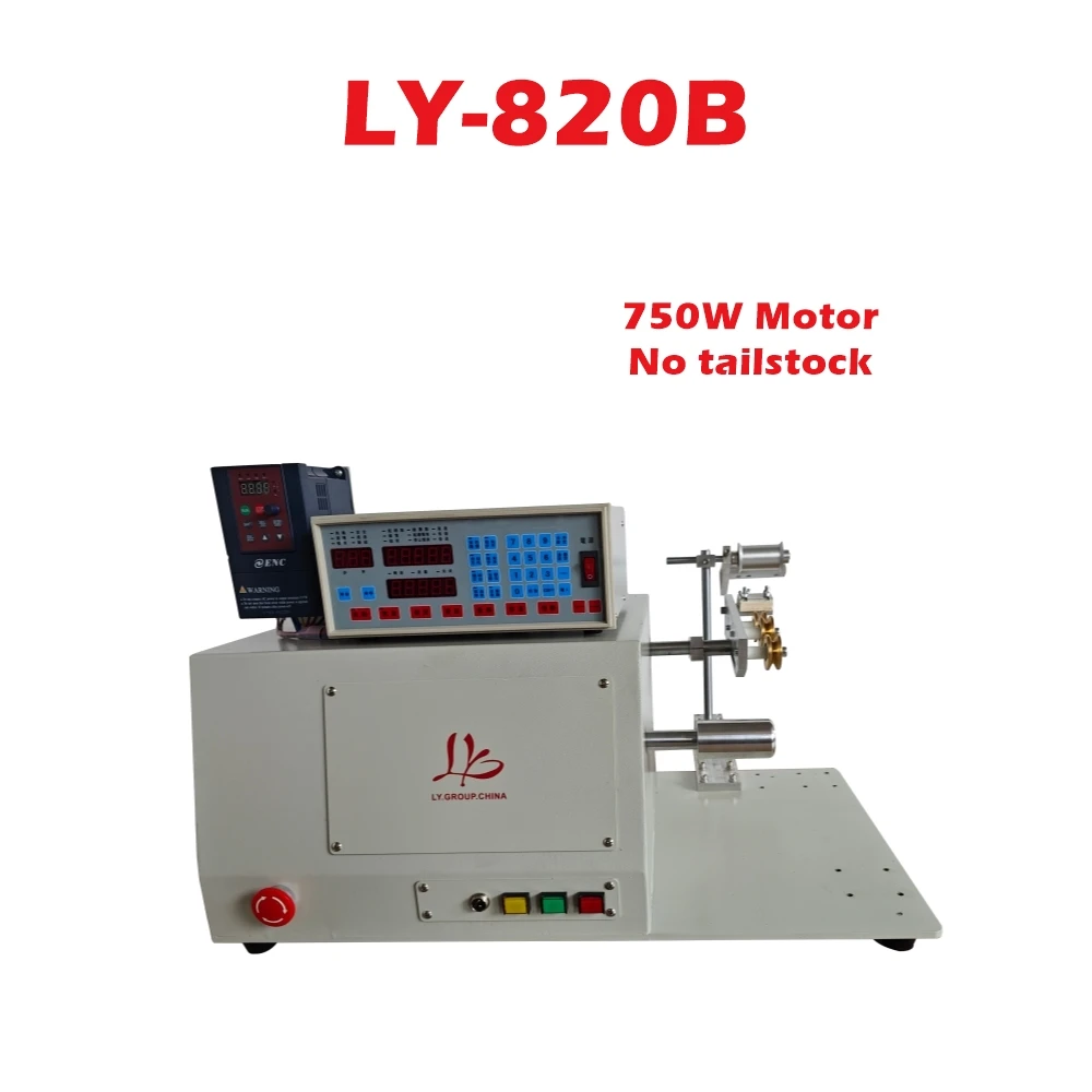 LY Coarse Wire Winding Machine 820B 820C Coil Winder 220V/110V for 0.1-3.5mm 0.1-5.0mm Thick Wire Optional Tailstock High Power