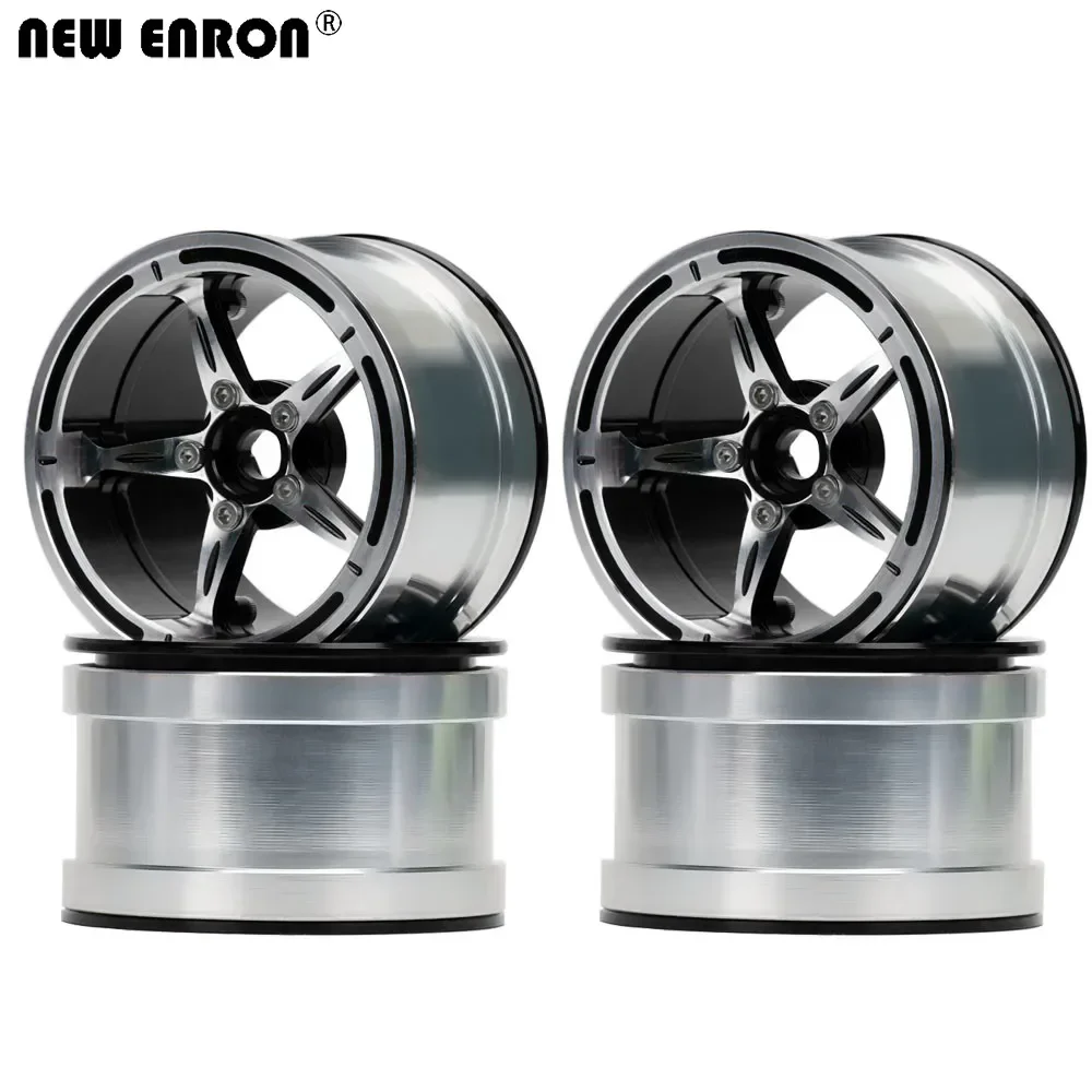 NEW ENRON 2.2 inch Alloy 5 Spokes Beadlock Wheels Rim for 1/10 RC Crawler Car Axial SCX10 II 90046 90053 RR10 Wraith 90048 TRX6