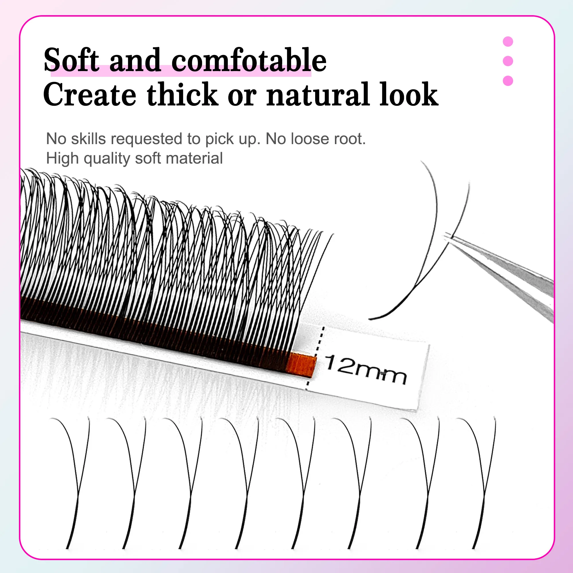 CoMango 2D Y Shape Single&Mix 8-15mm Eyelash Extension Premade Volume Natural Lash Russian Makeup Wholesales