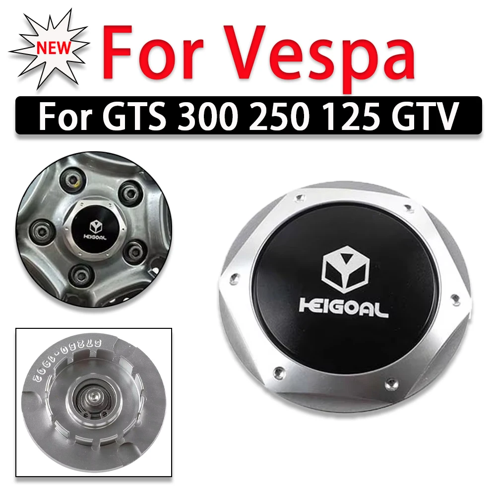 

For Piaggio Vespa GTS 300 250 125 GTV GTS250 GTS300 Scooter Accessories Front Hubcaps Wheel Axle Fork Hole Covers Hub Cap Screws