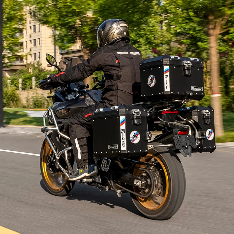

Для VOGE 900DSX 2024 2025 алюминиево-магниевый сплав, верхний чехол для мотоцикла, боковые багажники, седельная сумка, кофры из нержавеющей стали, стойка