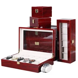 eco-friendly wooden watch box 1/2/3/5/6/10/12 slot watch gift box watch storage travel box universal storage box