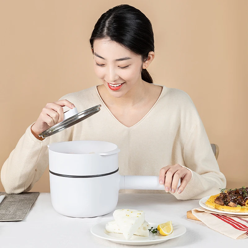 Vitamer electric  multi-functional  mini student pot non-stick coating food grade portable household cooker