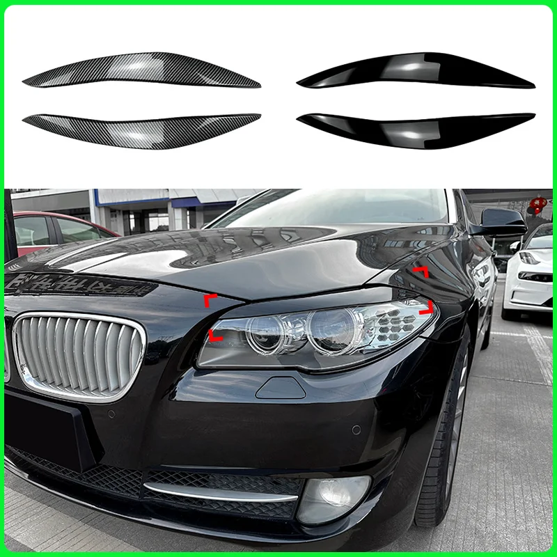 

Для BMW 5 серии F10 F11 2011–2014 фары, брови, век, Стайлинг автомобиля, передняя фара, лампа для бровей, накладка на глаз, крышка для глаз