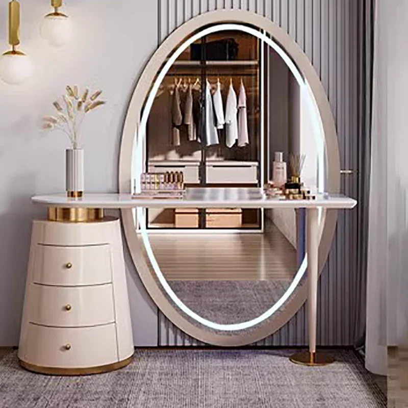 

Makeup Mirror Nail Table Home Furniture Chest Drawers Treasure Cheap Vanity Aesthetic Room Minimalist Comoda Pra Quarto Dresser