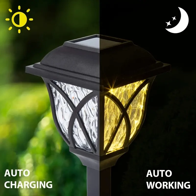 1~8 Pack Solar Lawn Lights Outdoor LED Bright Yard Lamp Waterproof Night Light Landscape Lighting Pathway Light for Garden Decor