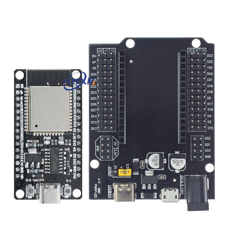 ESP32 Development Board CH340C WiFi+Bluetooth Ultra-Low Power Dual Core ESP32-DevKitC-32 ESP-32 Expansion Board