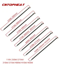 110V Electric Tubular Heater 6.6mm Stainless Steel Heating Element Straight Heater Resistor for Oven Repair