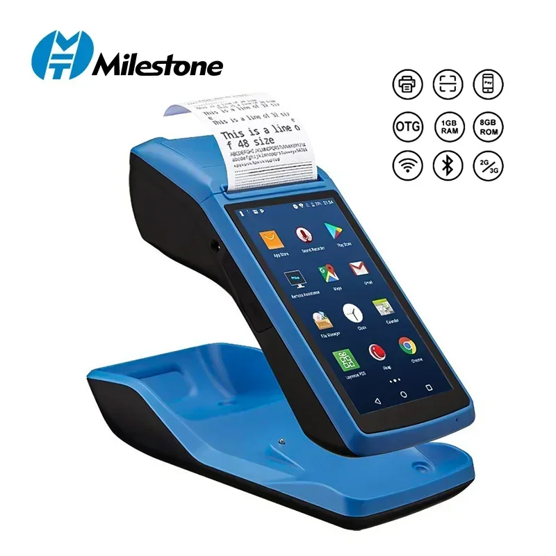 2026/MHT-M1Mobile Android POS Handheld POS terminal With 3G WIFI Blue tooth Barcode Scanner pos terminal system