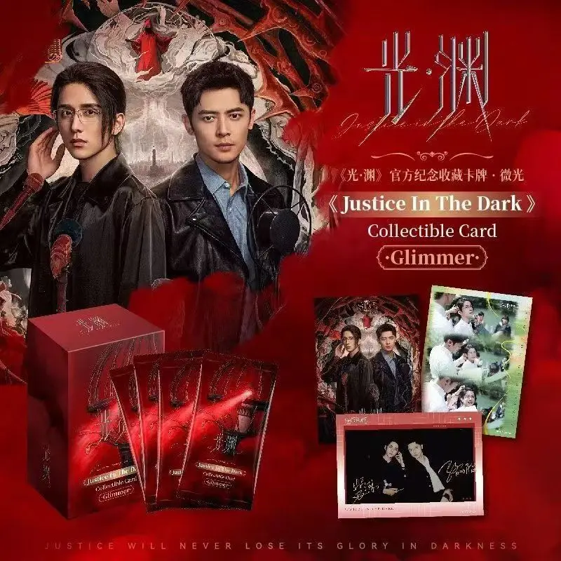 العدالة الأصلية في بطاقة Dim اللامعة سلسلة Duo ملصق فرقة شخصية توقيع بطاقة الصور الفورية المسلسلات التلفزيونية بطاقات قابلة للجمع