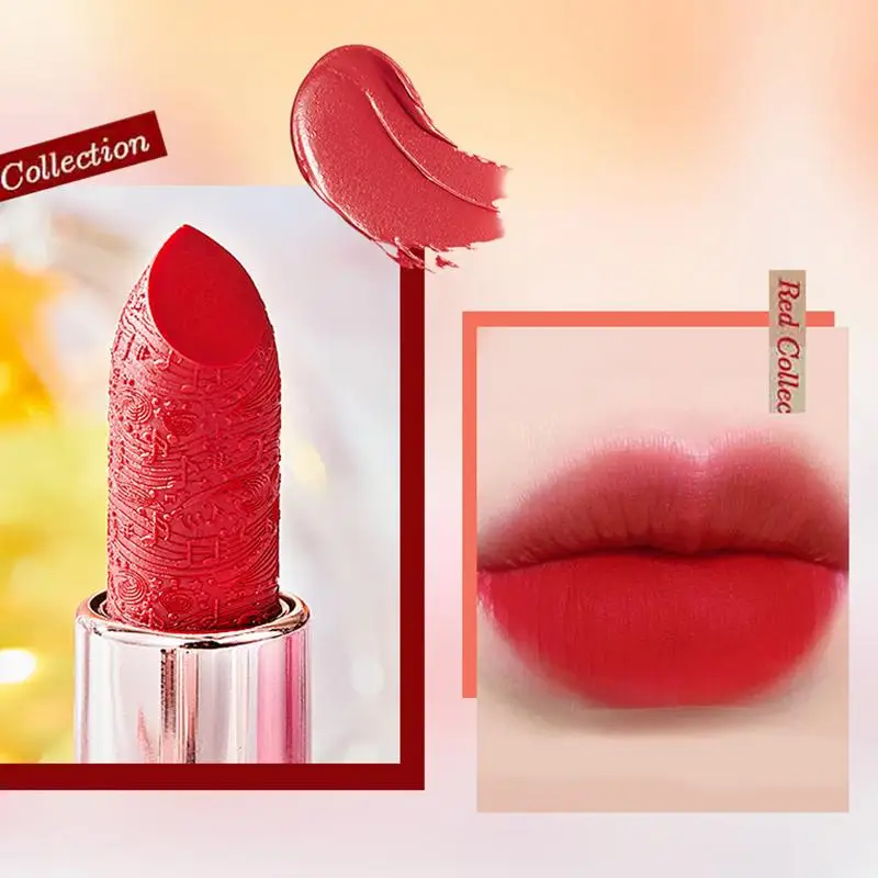 Fluwelen Lippenstift Viool Vorm Waterdichte Langdurige Lipgloss Hydraterende Professionele Lippenstift Cosmetica Make-Up Geschenken