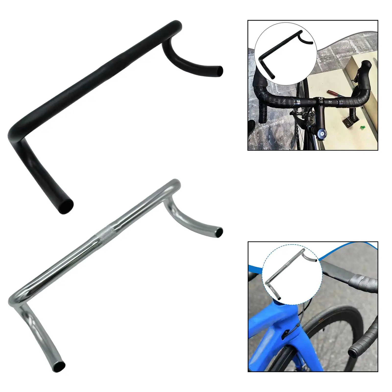 

Руль велосипеда с фиксированной передачей, прямая замена легкого профессионального гоночного велосипеда, изогнутый руль, аксессуары для велоспорта