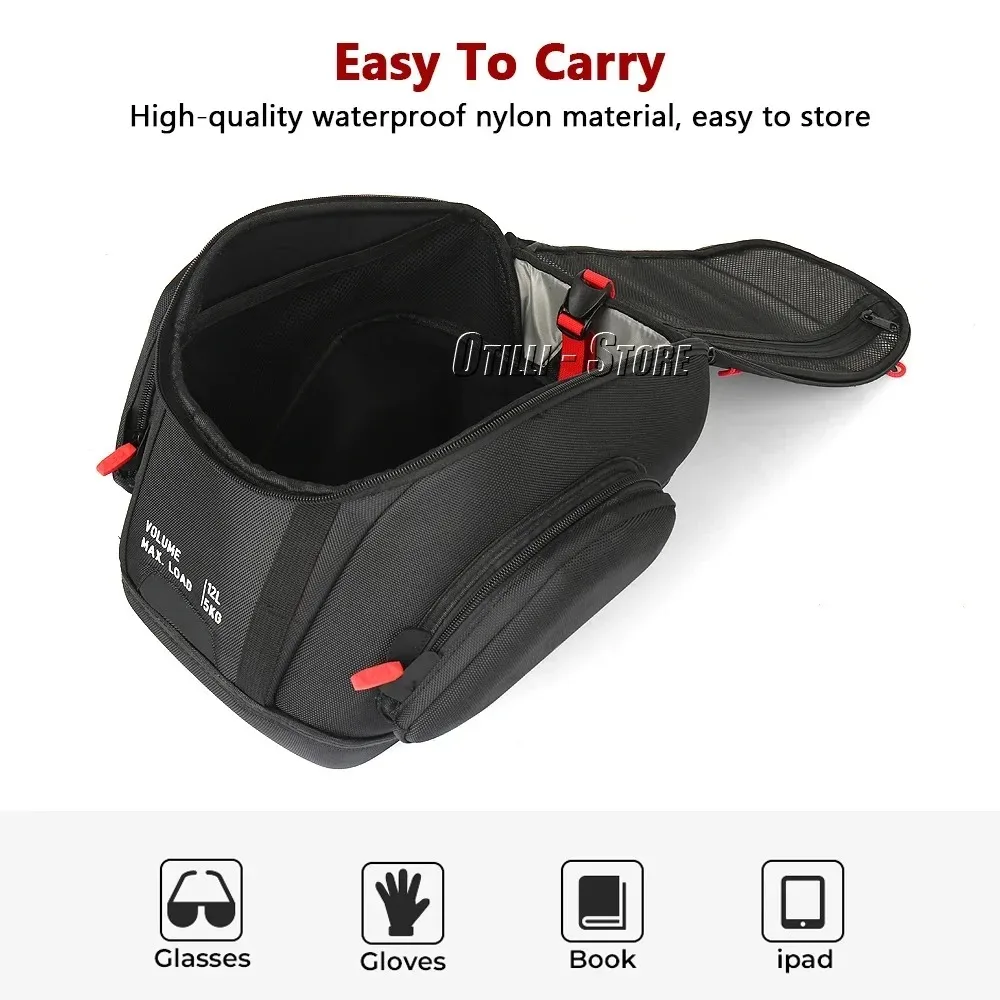 Motorcycle Waterproof Fuel Tank Bag Logo 12L Tool Backpack Portable For BMW R1300GS Adventure GS1300 R 1300 GS ADV 2024 2025