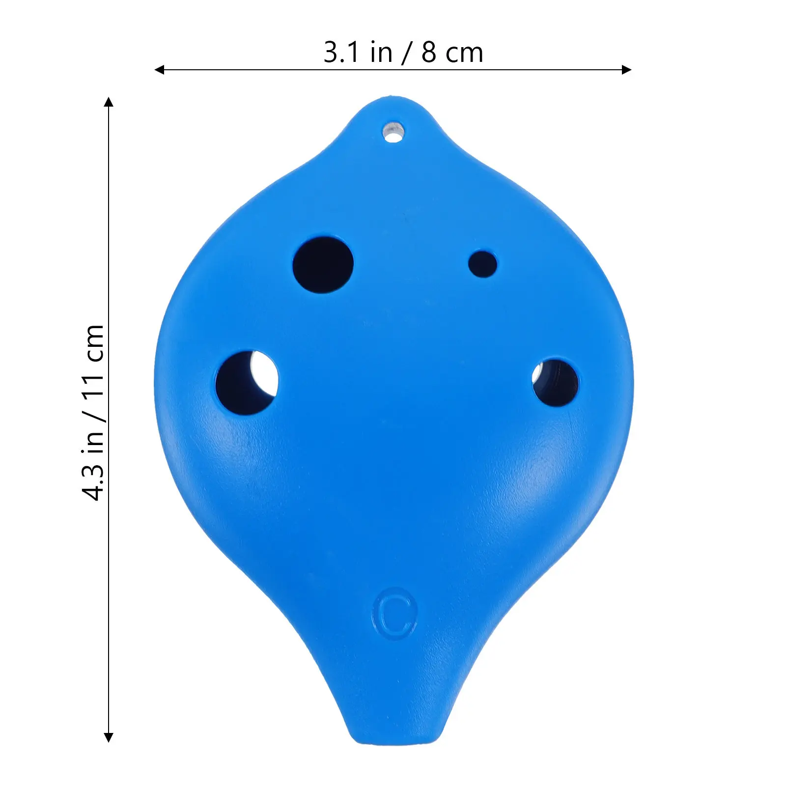 6-Hole Alto Ocarina Premium Plastic Beginner Practice Wind Instrument Portable Lightweight Compact Retro Modeling Creative