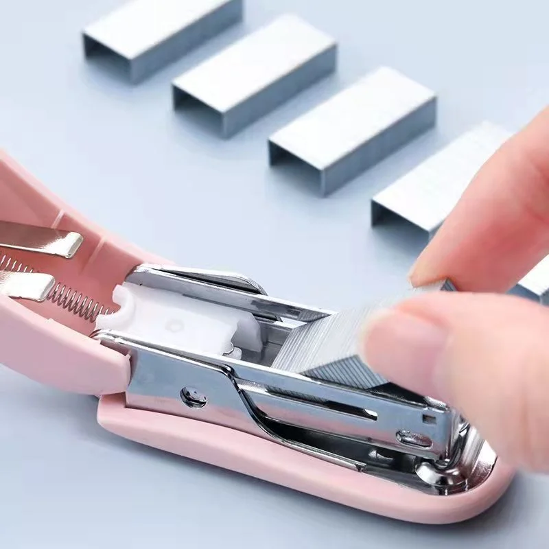 1pcs Mini Stapler Set Staples  Paper Binder Stationery Office Binding Tools School Supplies  Kawaii Stationery