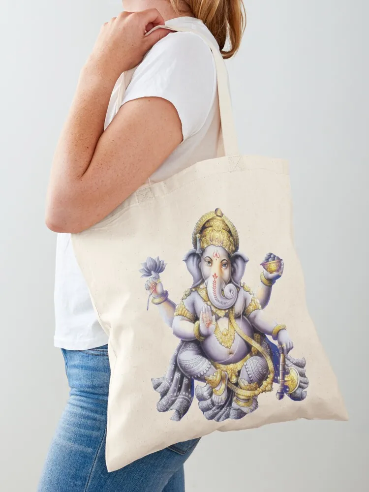 Shiva Ganesha Indian Lord Ganesha Tote Bag canvas bags shopping bag logo bags woman 2025 Woman shopper bag