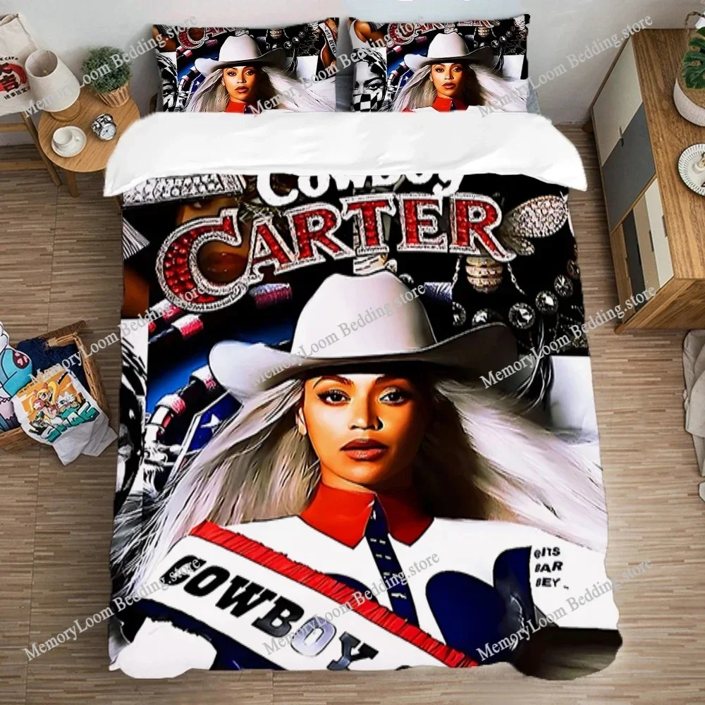 Singer Style Trendy B-Beyonces Bedding Set Twin/Full/Queen Size Duvet Cover Pillowcase Soft Bedroom Set Home Textileextile