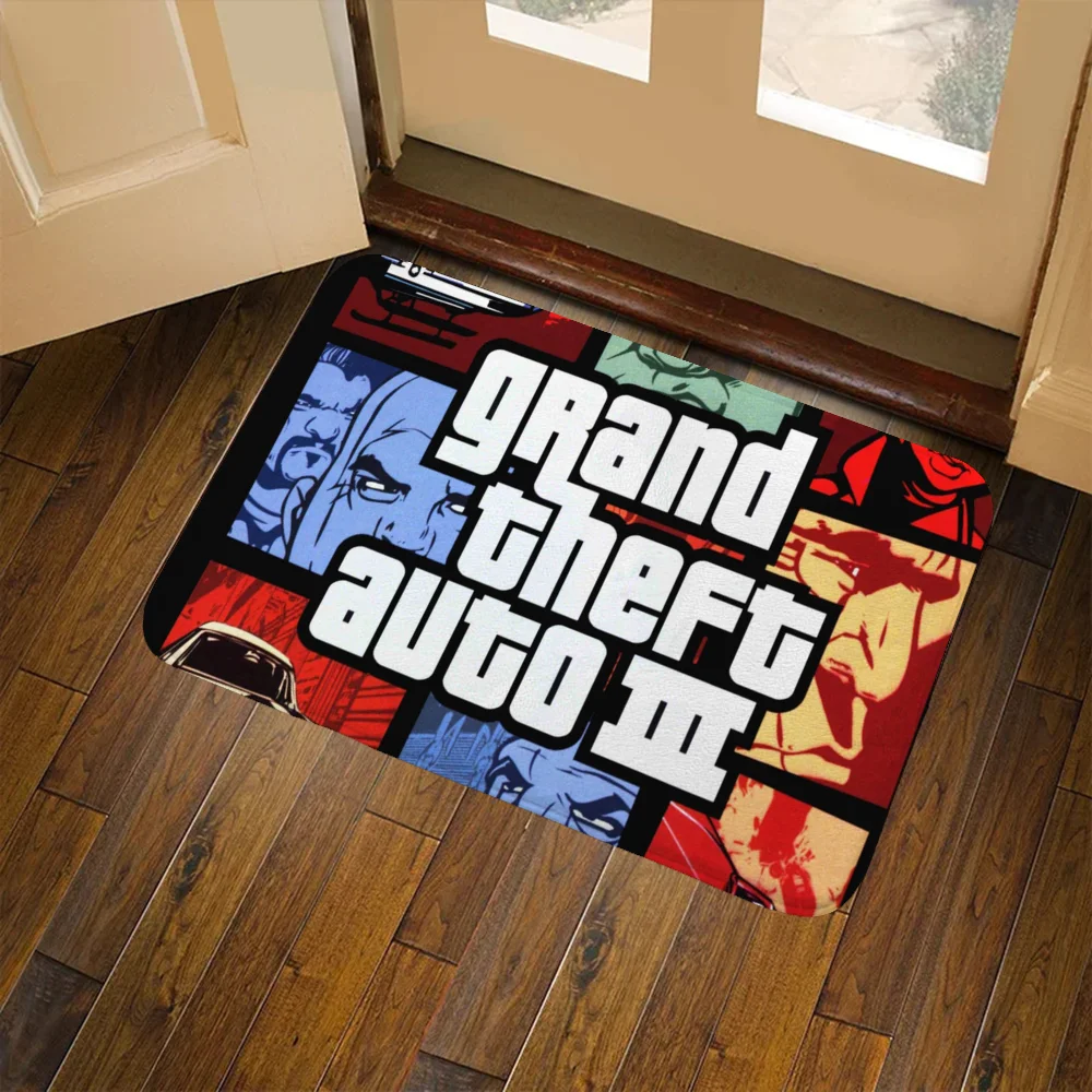 Rockstar Games Grand Theft Auto Doormat Entrance to Home Decor Items Kitchen Floor Mat Room Rug Bathroom Foot Mat Bedroom Mats