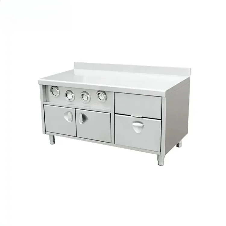 

Stainless Steel Commercial Kitchen Furniture Food Preparation Work Table For Restaurant