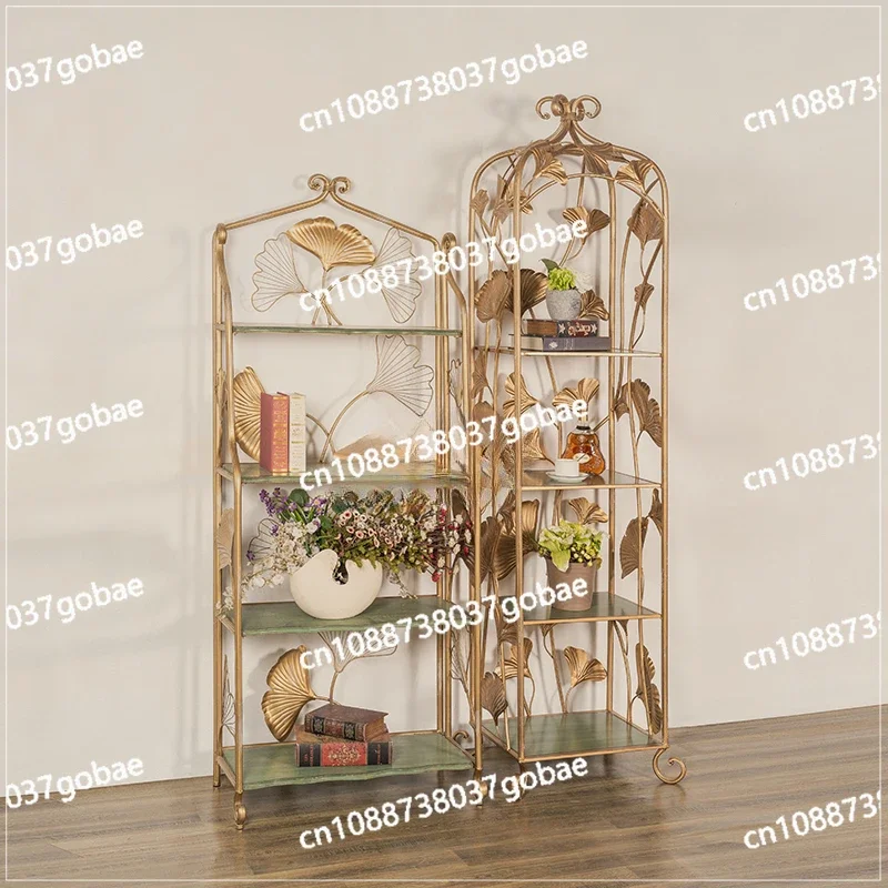 CX Solid Wood Bird Cage Stand Floor Display Stand Living Room Bookshelf Multi-Layer Display Rack Balcony Flower Stand