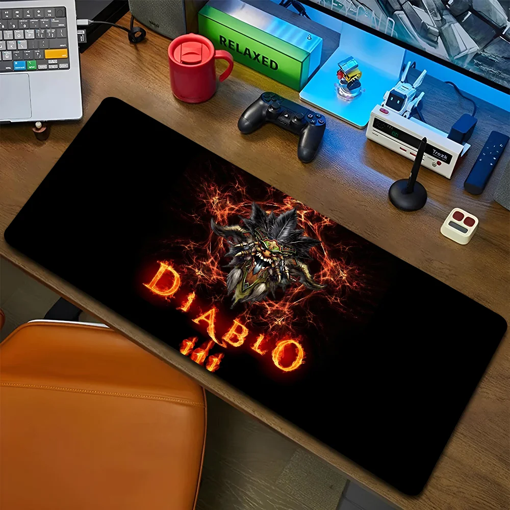 1pc D-Diablo 4 Mousepad Non-slip Mouse Pad Suitable For Office Computers Laptops E-sports Game Desk Mats XXL Keyboard