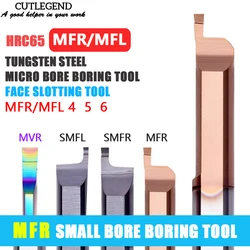 HRC65 MFR MFL Micro alesaggio strumento di alesatura faccia strumento di lavorazione tornitura in metallo duro MFR 4 5 6 MFL 4 5 6 fresa per acciaio