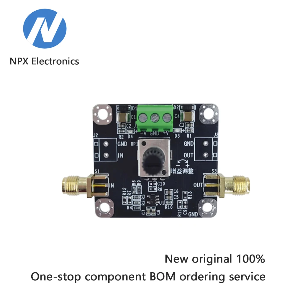 

Модуль OPA657 — Модуль высокоскоростного широкополосного операционного усилителя — малошумящий вход FET — Регулируемый фактор усиления