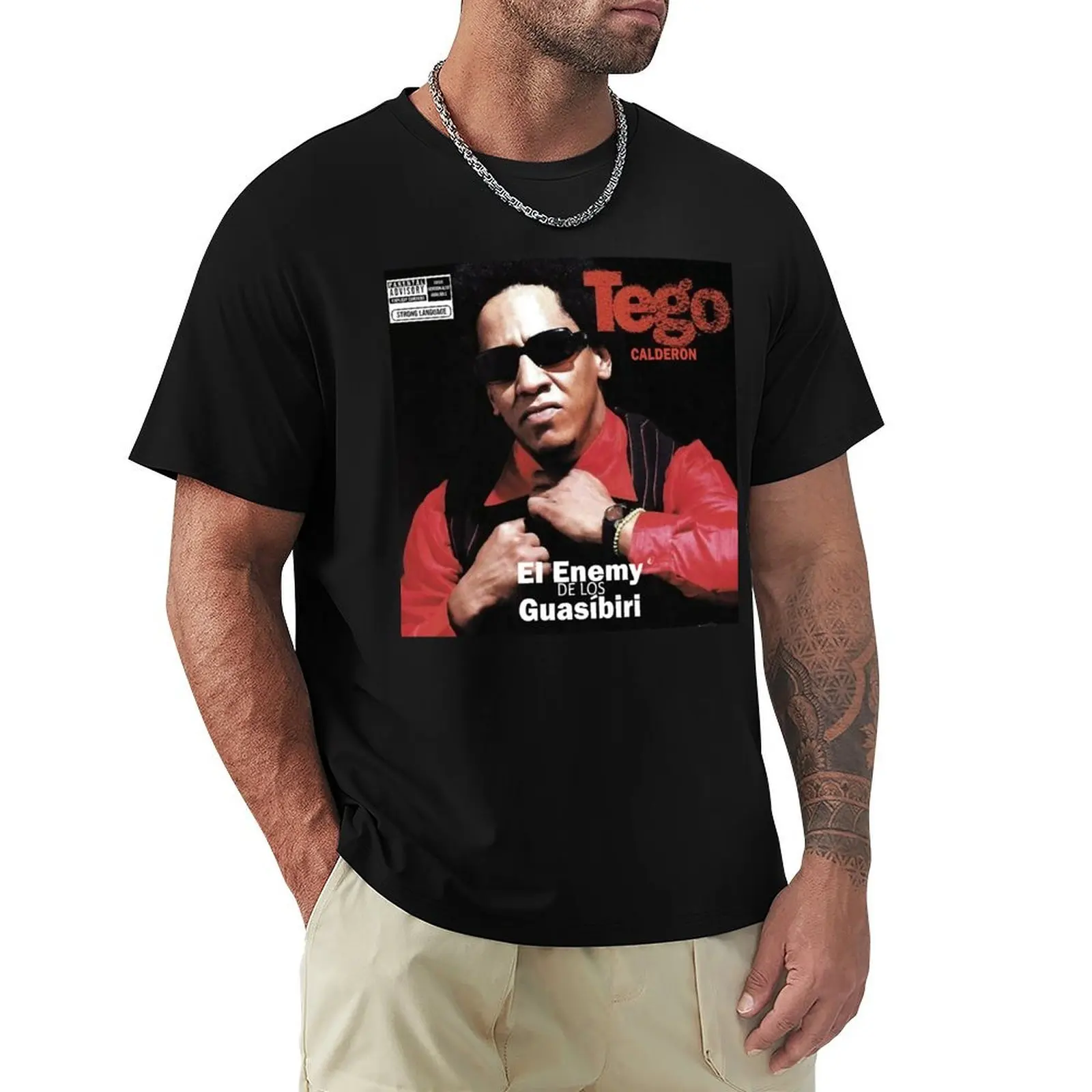 

Bad-Bunny Tego Calderon El Enemy De Los Guasibiri T-Shirt graphic t shirt vintage funny costumes oversized t shirt men