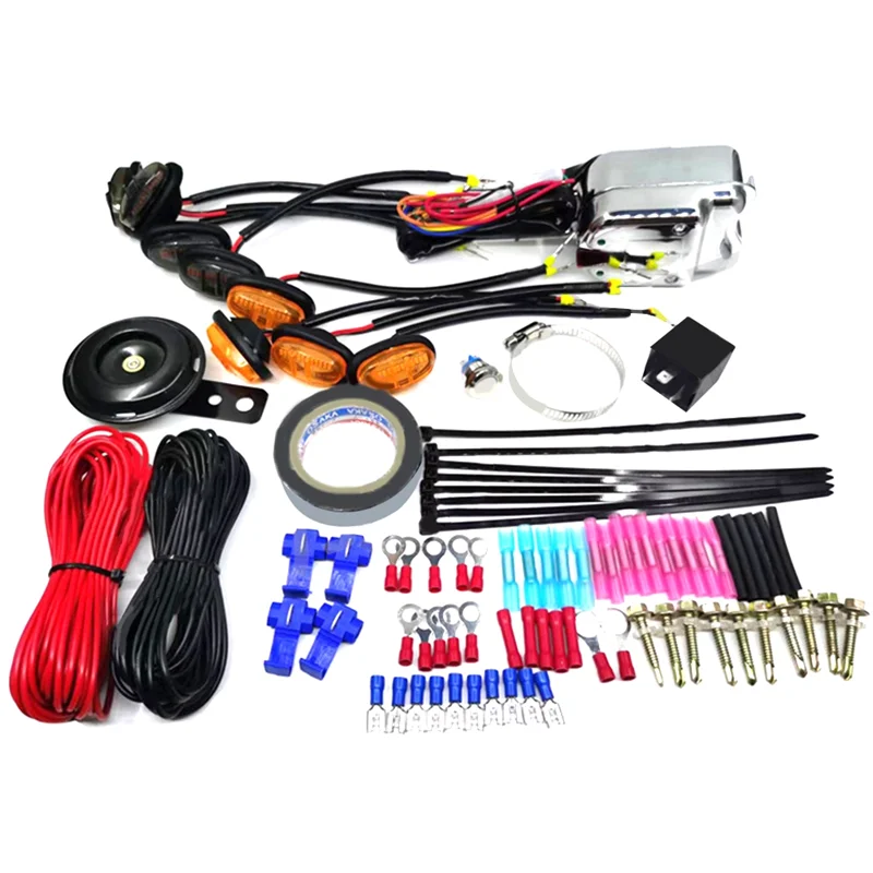 

Firmly Universal UTV 4X4 Turn Signal Horn Street Legal Kit Turn Signal Horn Conversion Kit For Polaris Ranger, General, RZR