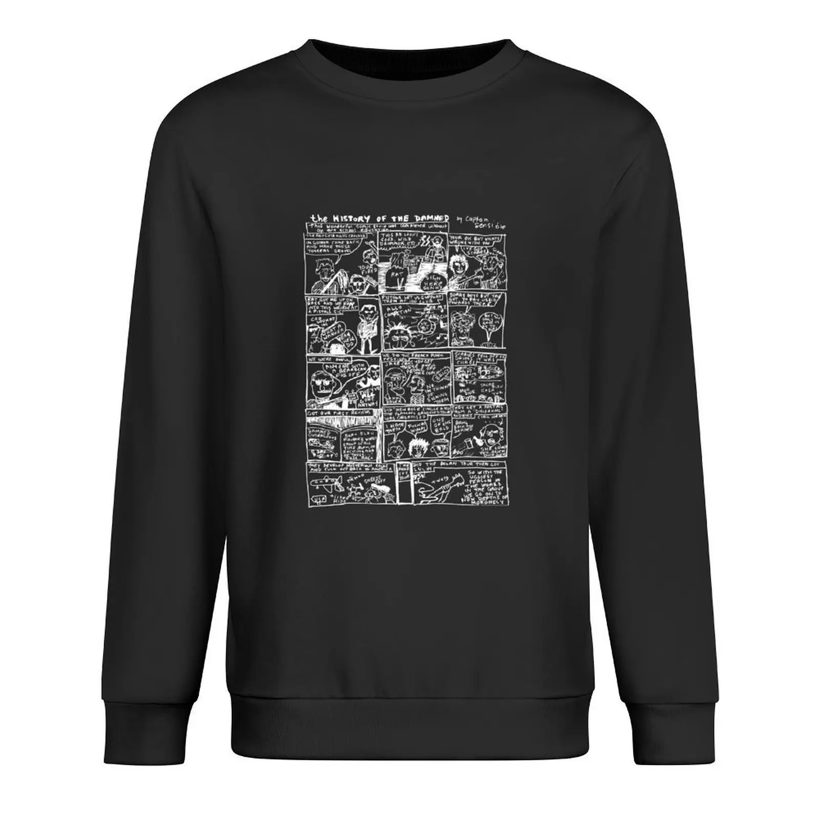

THE DAMNED - captain sensible cartoon Pullover men's clothes korean clothes men's autumn clothes blouse anime sweatshirt