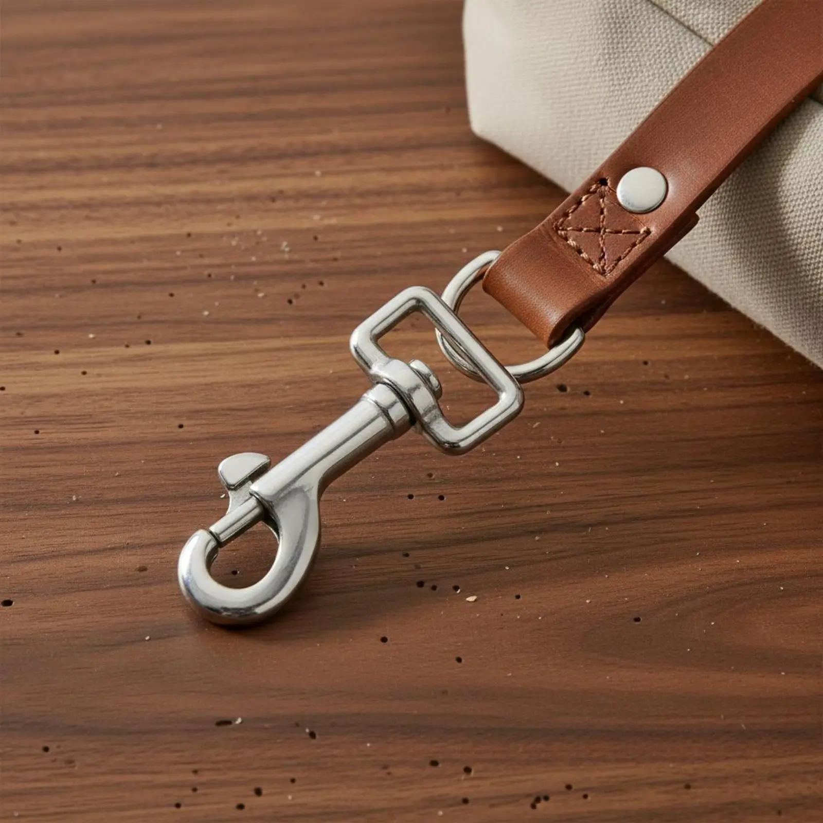 

Single End Rotate Hook Rotate Loop Bolt Snap Double Ended Bolt Snap Robust Duty Hardware Fastener for Keychain