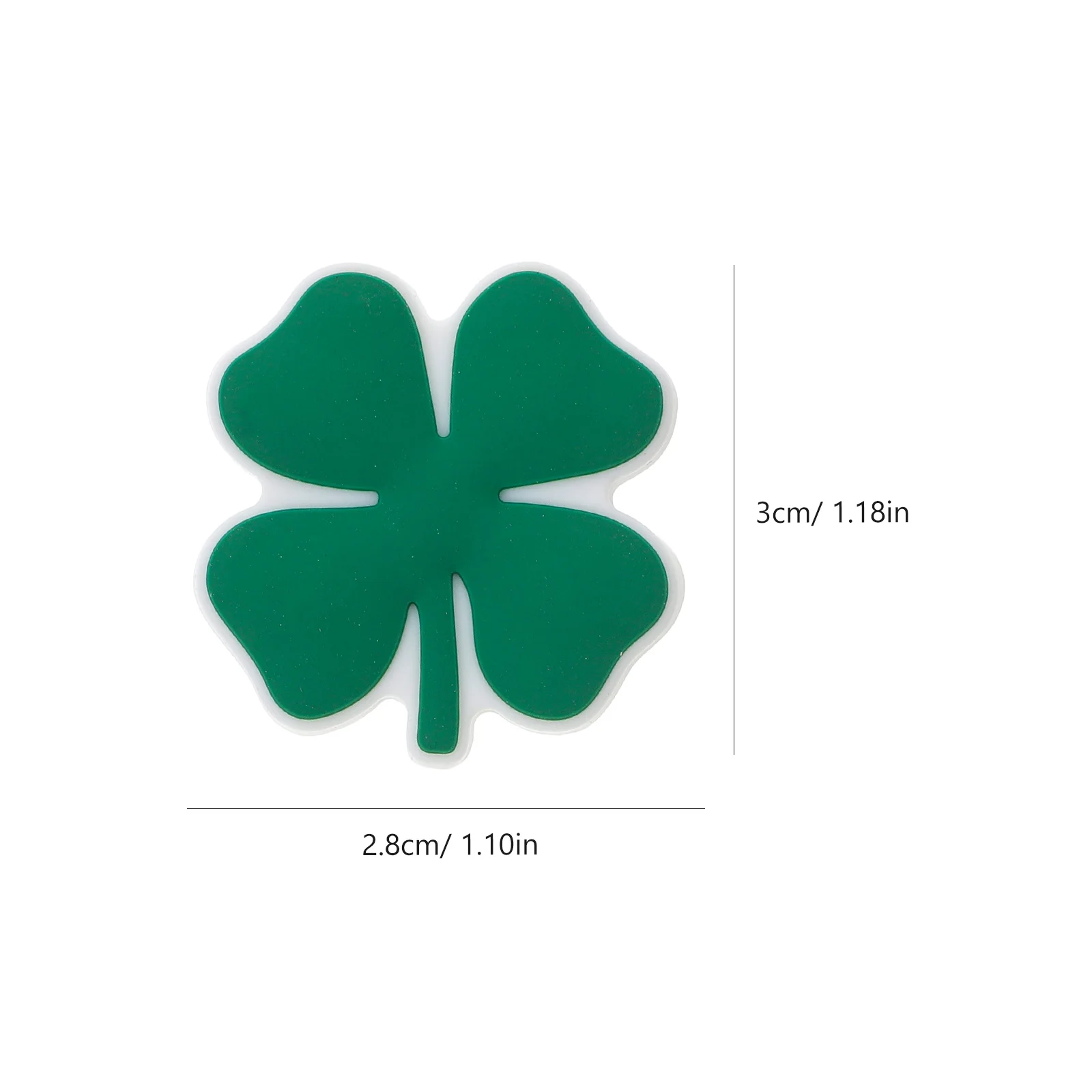 15 Uds. De cuentas de silicona de cuatro hojas, dijes de hojas resistentes para hacer joyas, llaveros artesanales, cuentas de silicona para llaveros